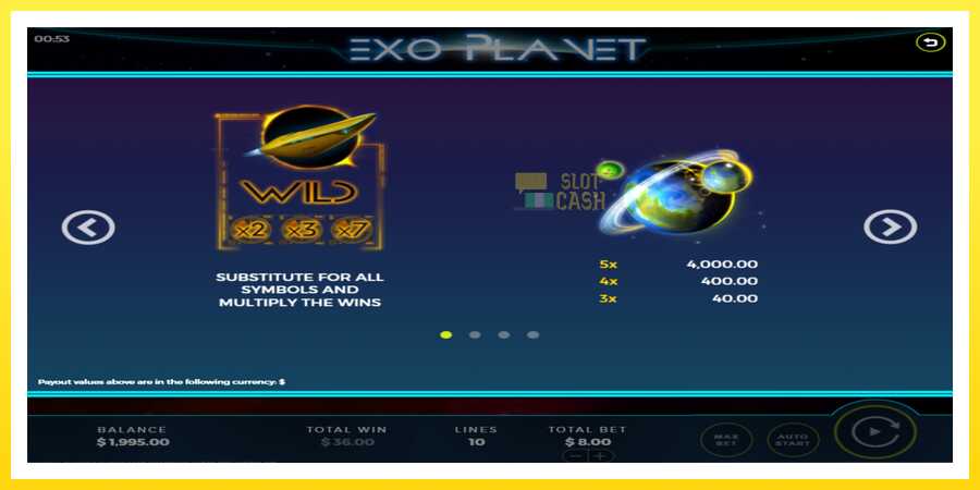 படம் 4 விளையாட்டு இயந்திரம் Exo Planet