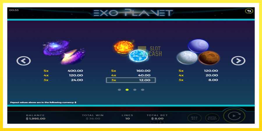 படம் 5 விளையாட்டு இயந்திரம் Exo Planet