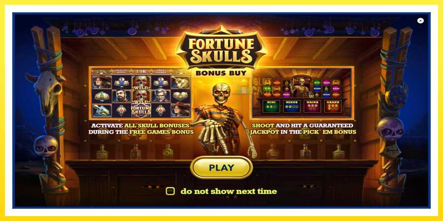 படம் 1 விளையாட்டு இயந்திரம் Fortune Skulls Bonus Buy