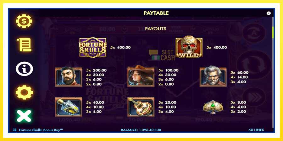 படம் 6 விளையாட்டு இயந்திரம் Fortune Skulls Bonus Buy