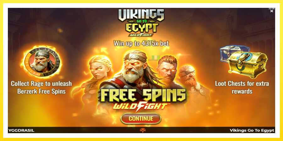 படம் 1 விளையாட்டு இயந்திரம் Vikings Go To Egypt Wild Fight