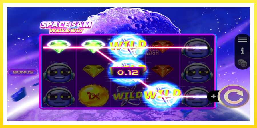 படம் 4 விளையாட்டு இயந்திரம் Space Sam Walk & Win