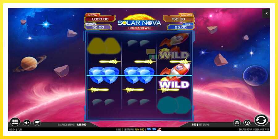 படம் 3 விளையாட்டு இயந்திரம் Solar Nova Hold and Win