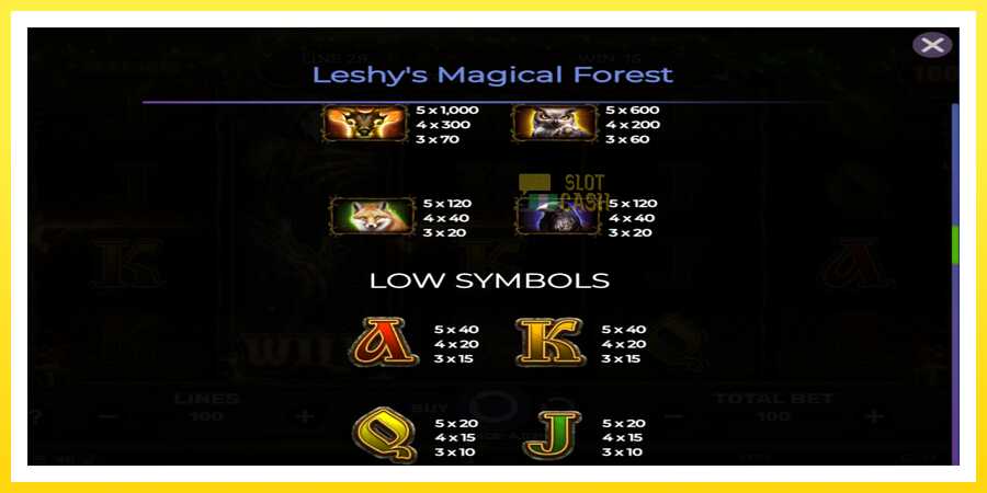 படம் 6 விளையாட்டு இயந்திரம் Leshys Magical Forest