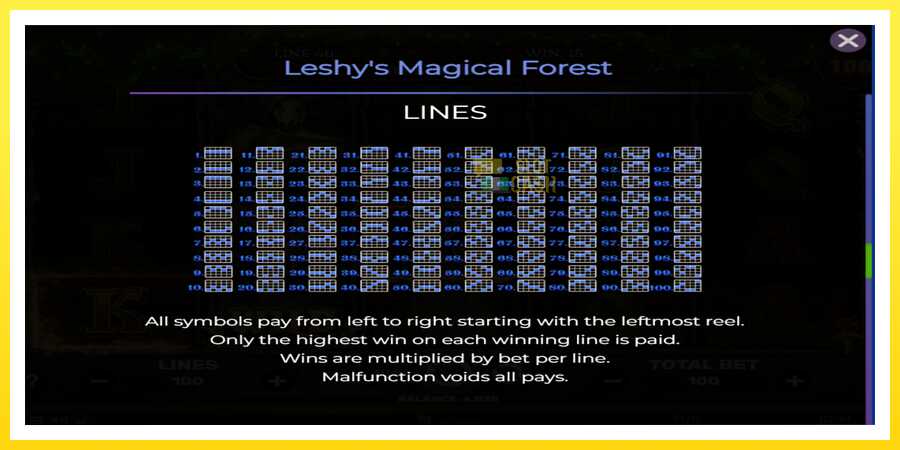 படம் 7 விளையாட்டு இயந்திரம் Leshys Magical Forest