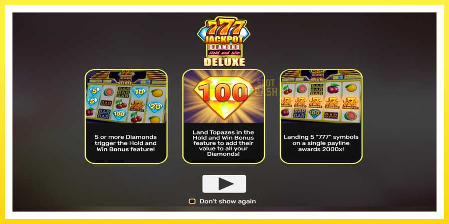 படம் 1 விளையாட்டு இயந்திரம் 777 Jackpot Diamond Hold and Win Deluxe