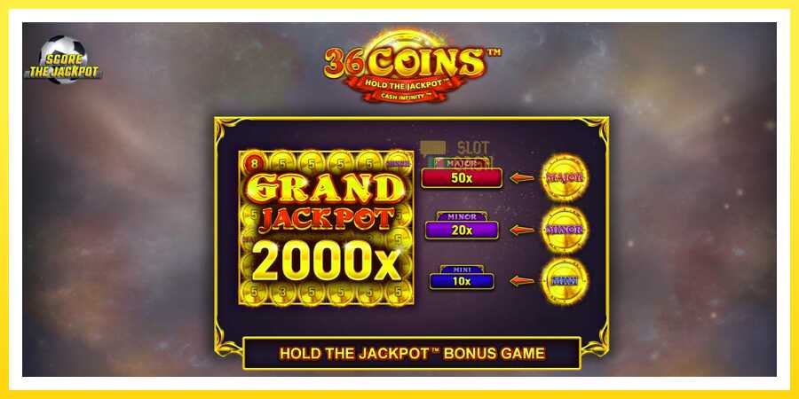 படம் 1 விளையாட்டு இயந்திரம் 36 Coins Score The Jackpot