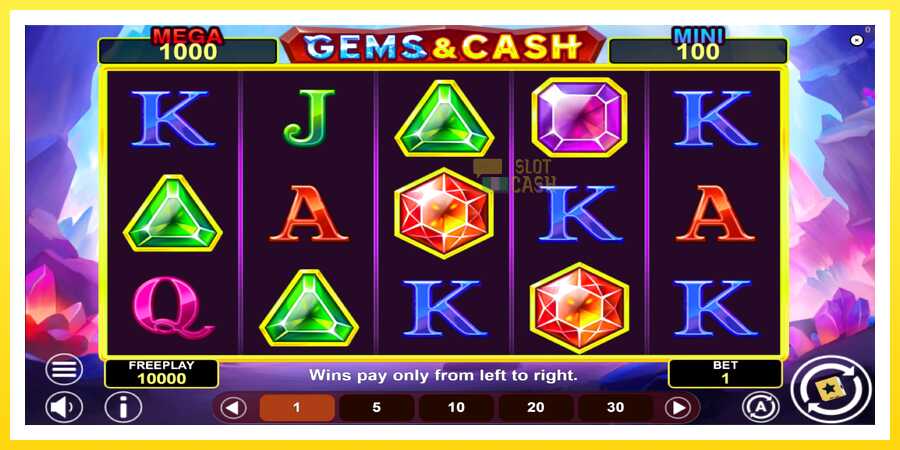 படம் 2 விளையாட்டு இயந்திரம் Gems & Cash