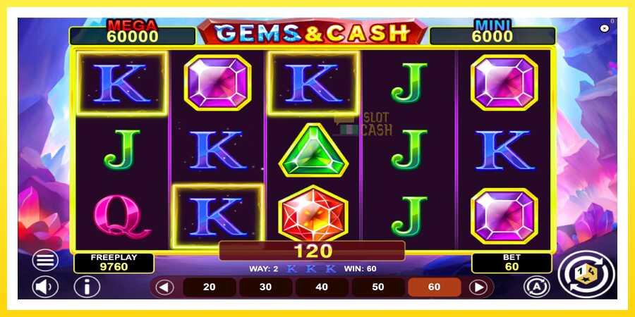 படம் 3 விளையாட்டு இயந்திரம் Gems & Cash