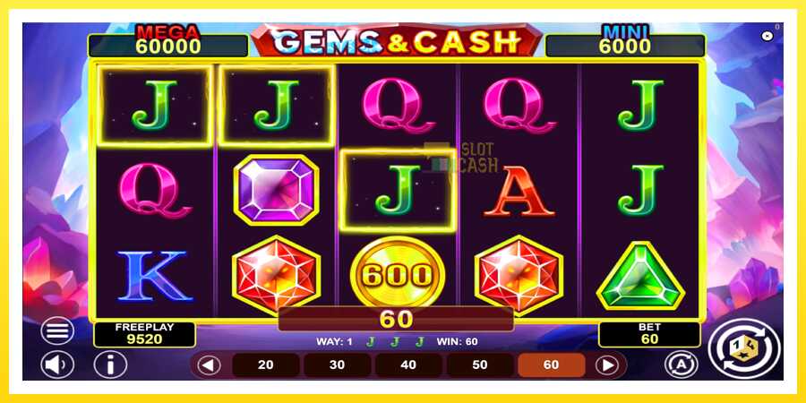 படம் 4 விளையாட்டு இயந்திரம் Gems & Cash