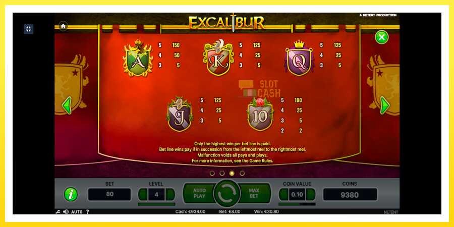 படம் 8 விளையாட்டு இயந்திரம் Excalibur