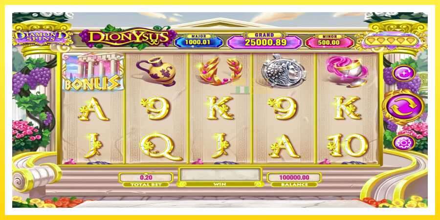 படம் 1 விளையாட்டு இயந்திரம் Diamond Spins Dionysus