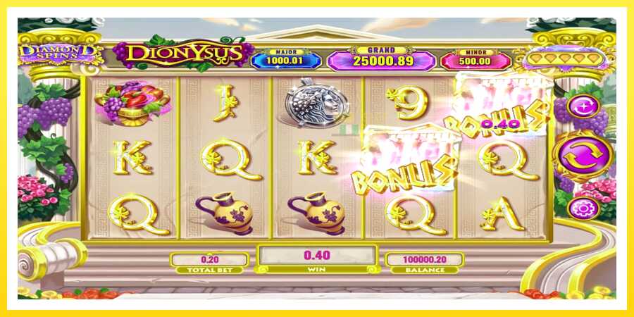 படம் 4 விளையாட்டு இயந்திரம் Diamond Spins Dionysus