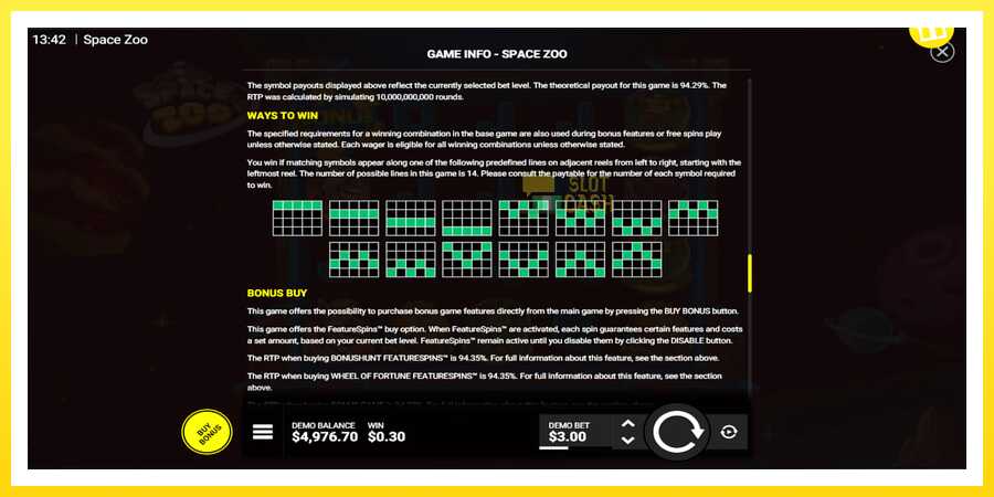 படம் 7 விளையாட்டு இயந்திரம் Space Zoo