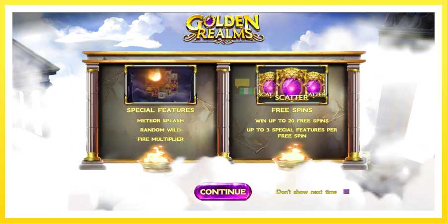 படம் 1 விளையாட்டு இயந்திரம் Golden Realms