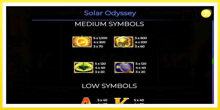 படம் 6 விளையாட்டு இயந்திரம் Solar Odyssey