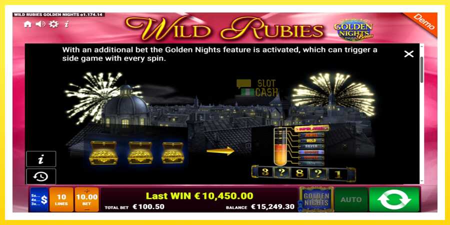 படம் 6 விளையாட்டு இயந்திரம் Wild Rubies Golden Nights