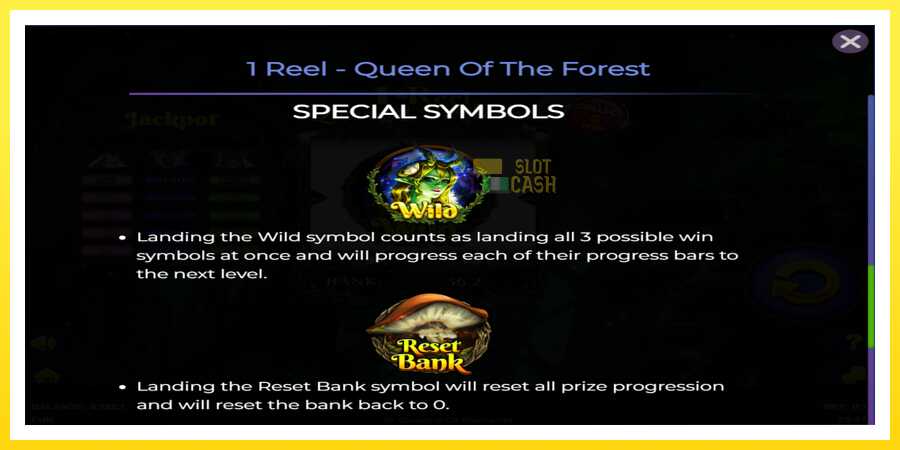 படம் 6 விளையாட்டு இயந்திரம் 1 Reel Queen of the Forest