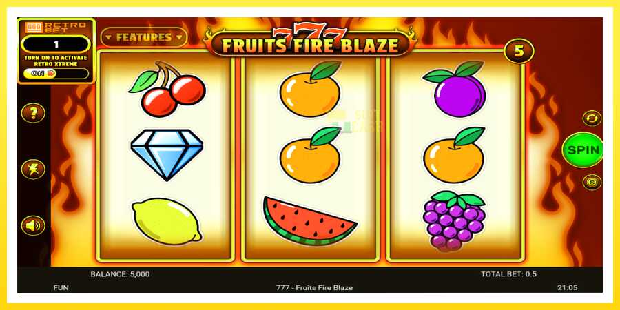 படம் 2 விளையாட்டு இயந்திரம் 777 - Fruits Fire Blaze