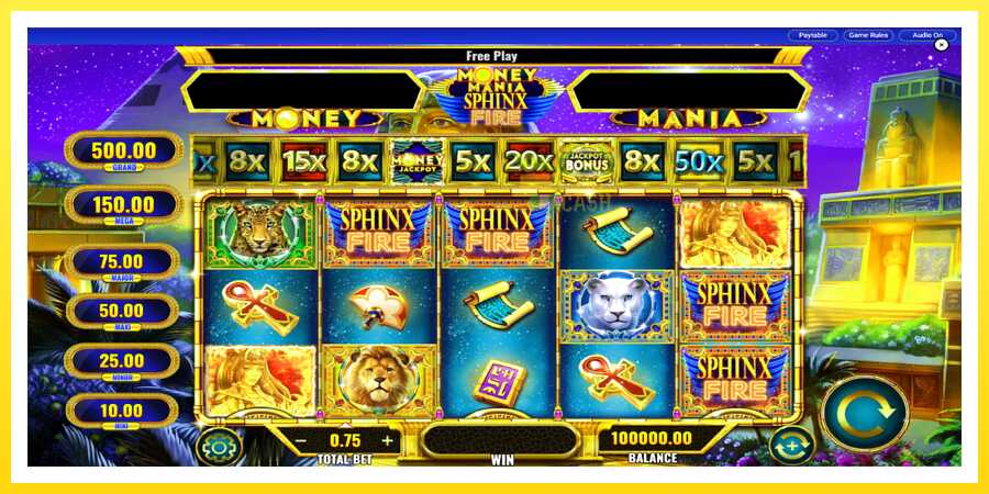 படம் 2 விளையாட்டு இயந்திரம் Money Mania Sphinx Fire