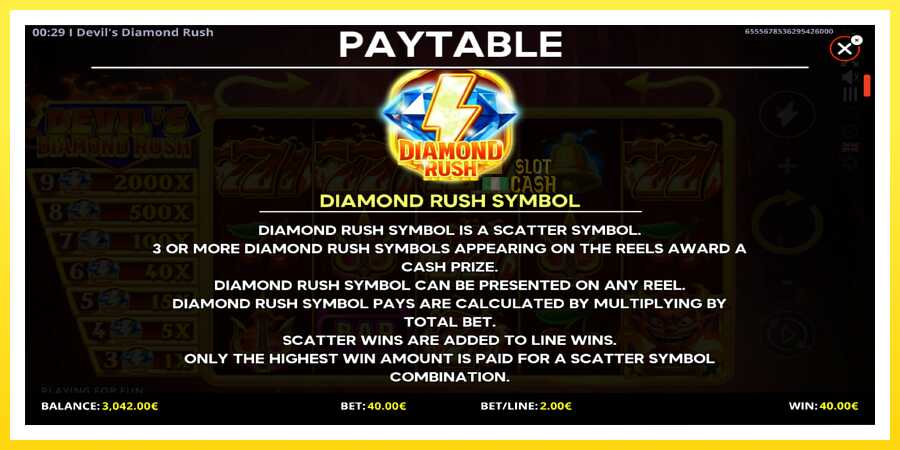 படம் 5 விளையாட்டு இயந்திரம் Devils Diamond Rush