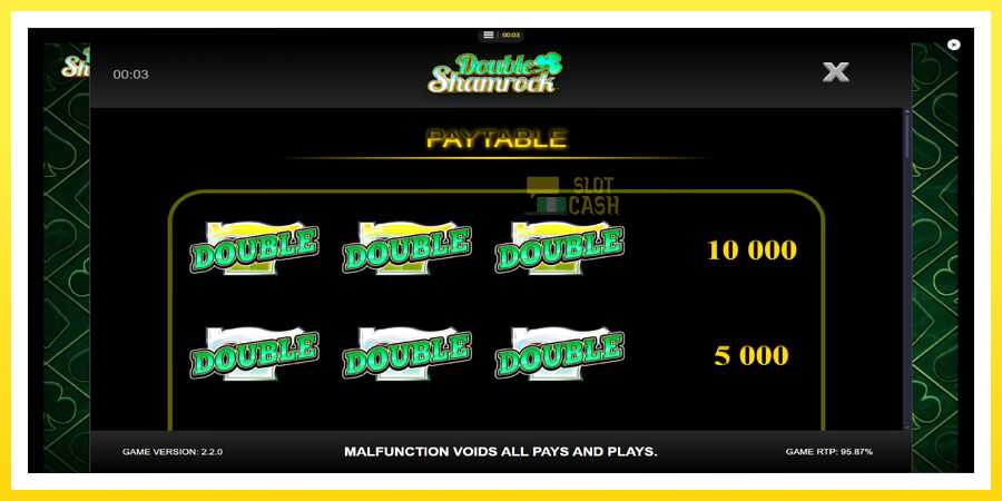 படம் 5 விளையாட்டு இயந்திரம் Double Shamrock