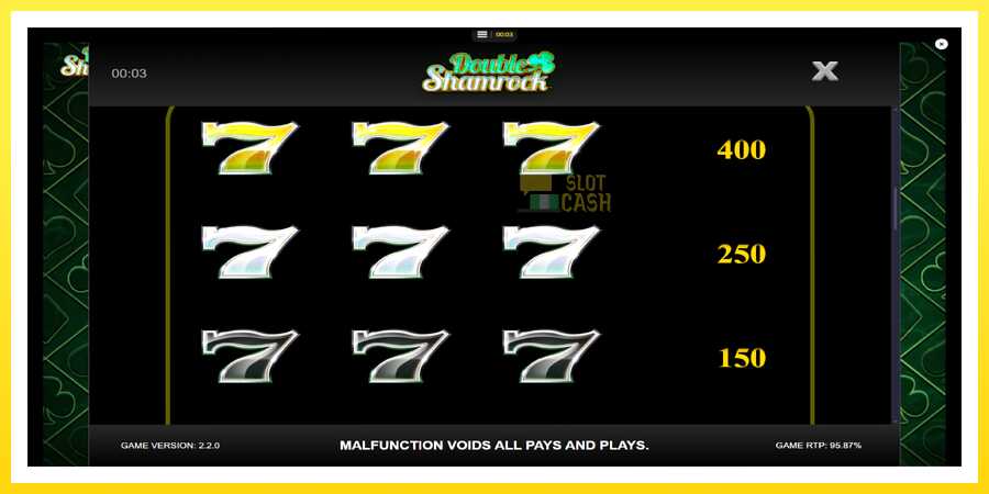 படம் 6 விளையாட்டு இயந்திரம் Double Shamrock