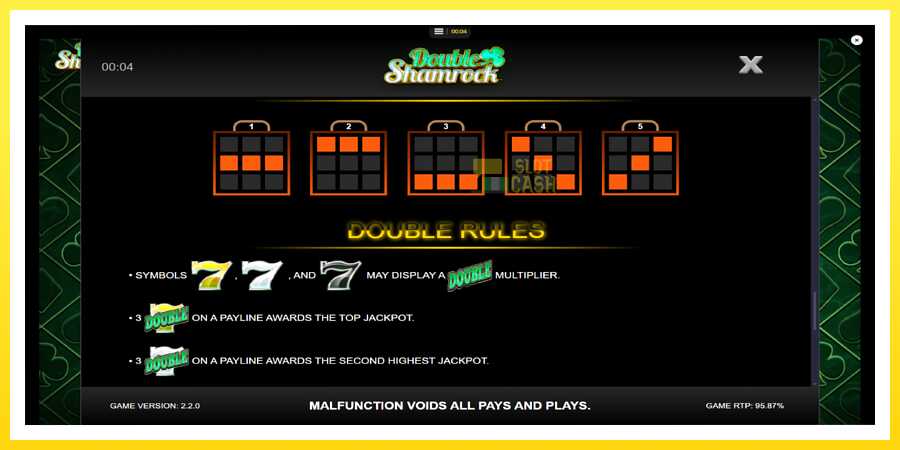 படம் 7 விளையாட்டு இயந்திரம் Double Shamrock