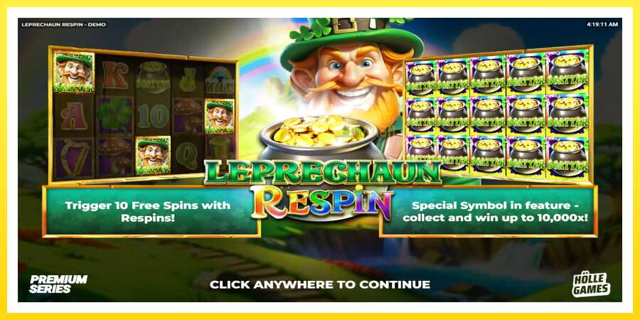 படம் 1 விளையாட்டு இயந்திரம் Leprechaun Respin