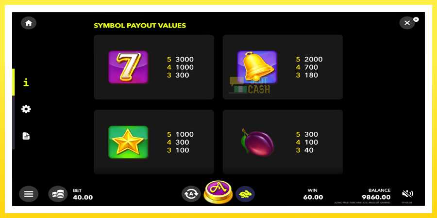 படம் 5 விளையாட்டு இயந்திரம் Azino Fruit Machine x25