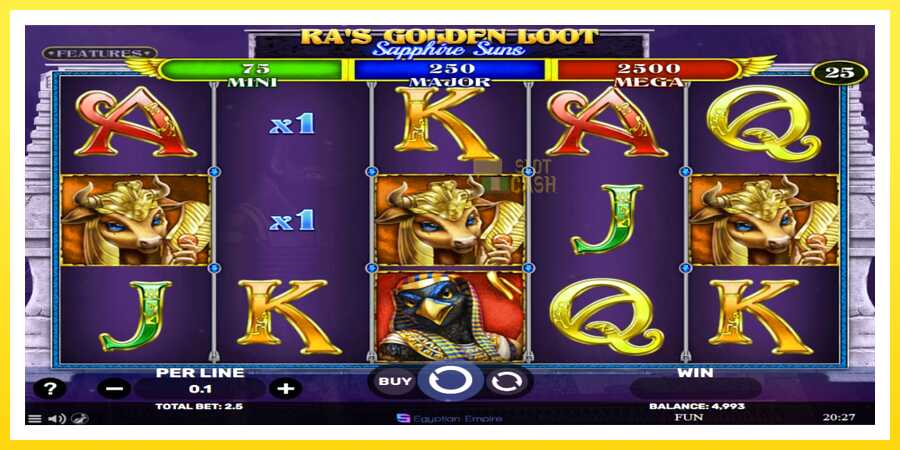 படம் 2 விளையாட்டு இயந்திரம் Ras Golden Loot - Sapphire Suns