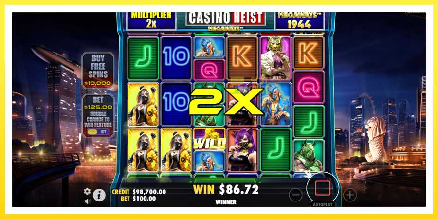 படம் 4 விளையாட்டு இயந்திரம் Casino Heist Megaways