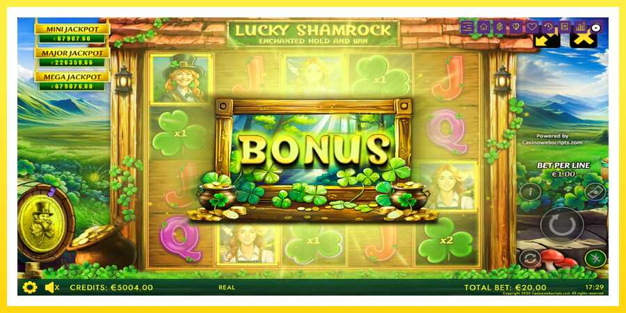 படம் 3 விளையாட்டு இயந்திரம் Lucky Shamrock - Enchanted Hold and Win