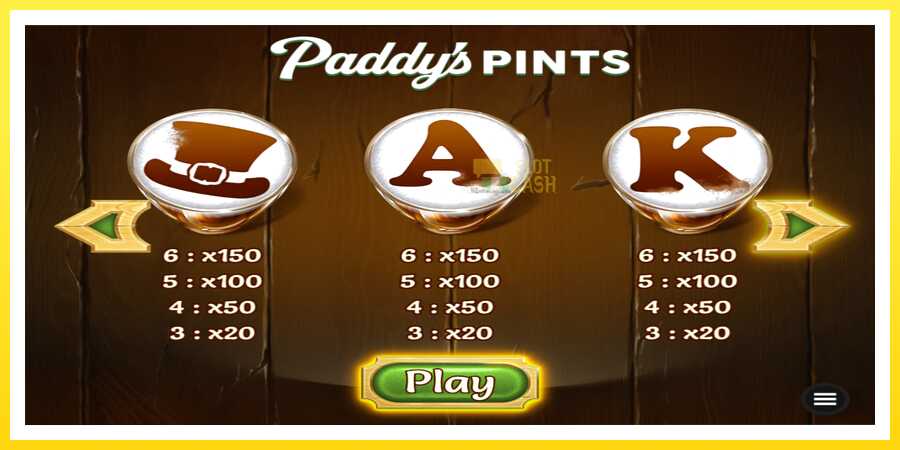 படம் 6 விளையாட்டு இயந்திரம் Paddys Pints