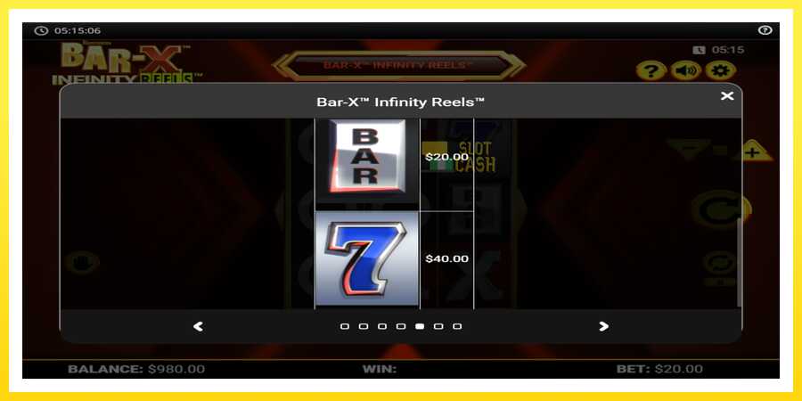 படம் 5 விளையாட்டு இயந்திரம் Bar-X Infinity Reels