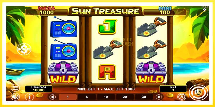 படம் 2 விளையாட்டு இயந்திரம் Sun Treasure Hold & Win