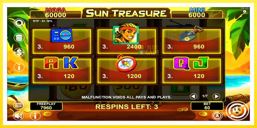 படம் 5 விளையாட்டு இயந்திரம் Sun Treasure Hold & Win