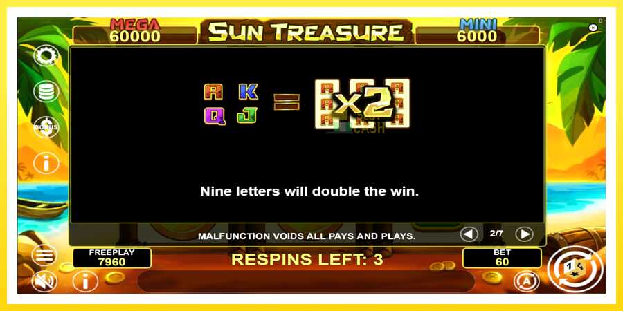 படம் 6 விளையாட்டு இயந்திரம் Sun Treasure Hold & Win