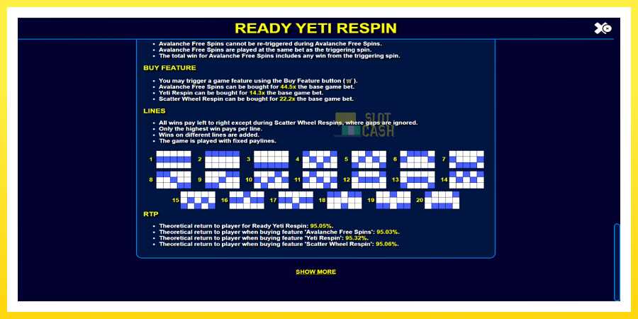 படம் 7 விளையாட்டு இயந்திரம் Ready Yeti Respin