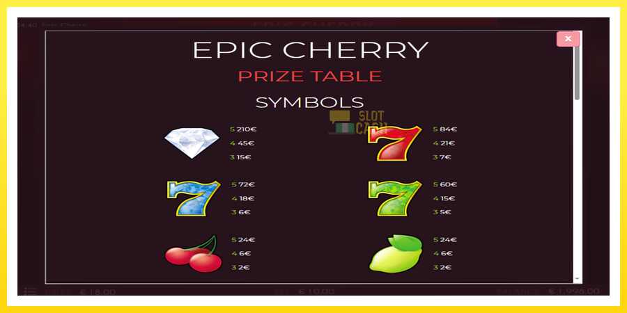 படம் 4 விளையாட்டு இயந்திரம் Epic Cherry