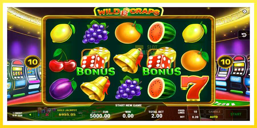 படம் 1 விளையாட்டு இயந்திரம் Wild Craps