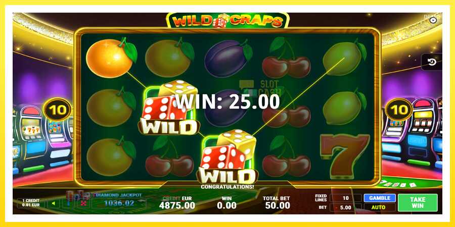 படம் 4 விளையாட்டு இயந்திரம் Wild Craps