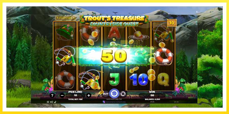 படம் 3 விளையாட்டு இயந்திரம் Trouts Treasure Countryside Quest