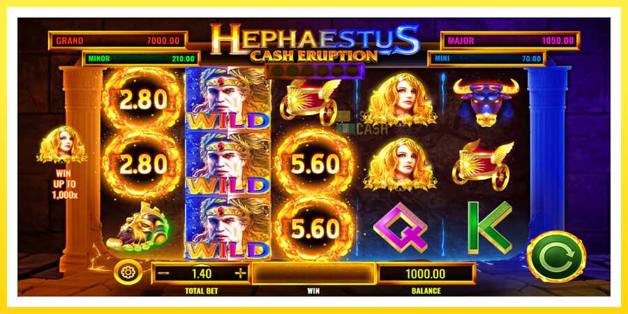 படம் 2 விளையாட்டு இயந்திரம் Cash Eruption Hephaestus