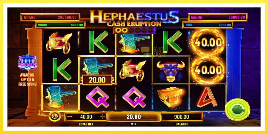 படம் 3 விளையாட்டு இயந்திரம் Cash Eruption Hephaestus