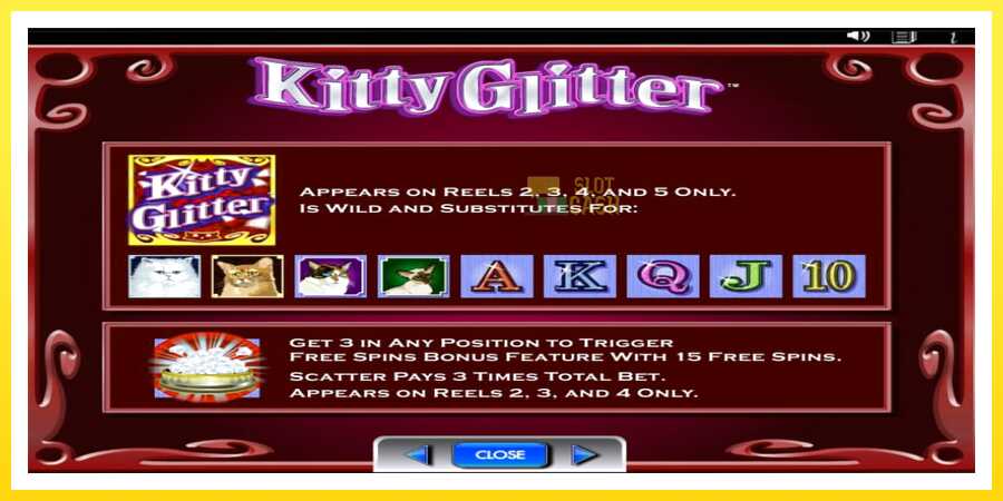 படம் 5 விளையாட்டு இயந்திரம் Kitty Glitter