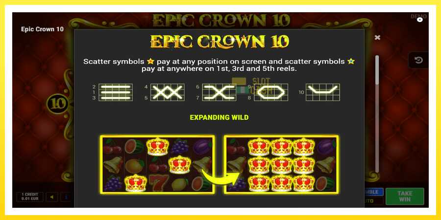 படம் 5 விளையாட்டு இயந்திரம் Epic Crown 10