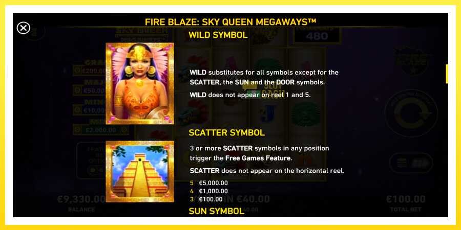 படம் 5 விளையாட்டு இயந்திரம் Sky Queen Megaways