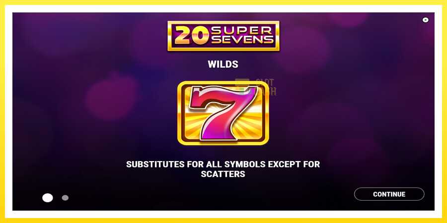 படம் 1 விளையாட்டு இயந்திரம் 20 Super Sevens