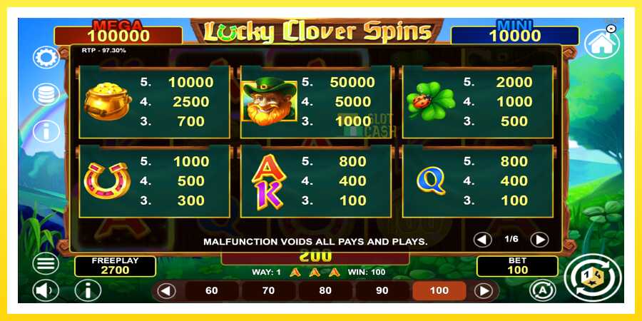 படம் 5 விளையாட்டு இயந்திரம் Lucky Clover Spins